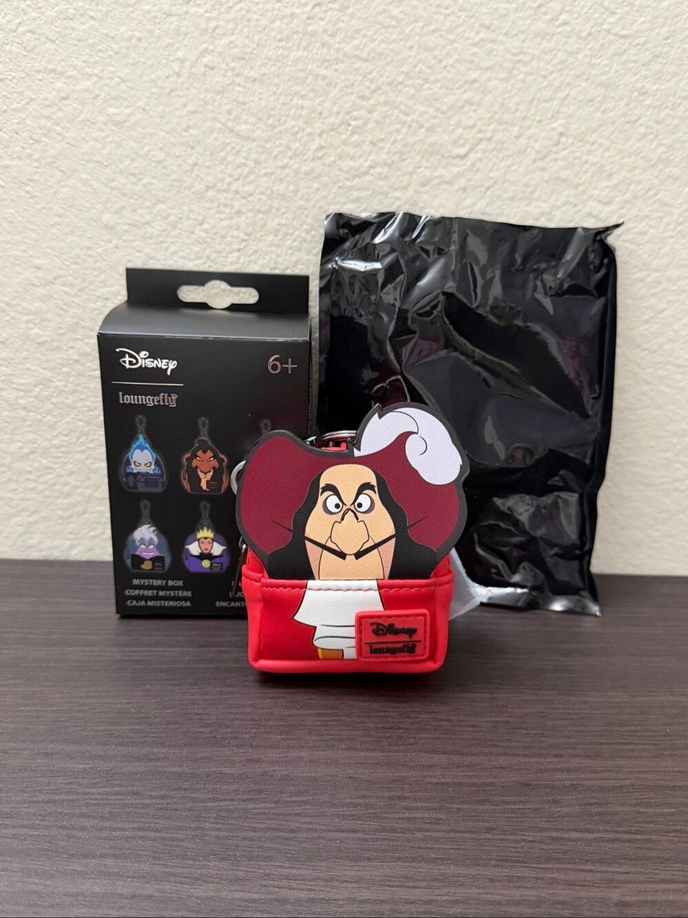 Loungefly Disney Villains Mini Backpack Mystery Bag Charm Keychain - Captain Hoo